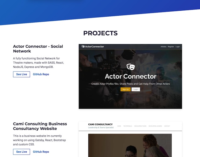 Gatsby Portfolio Website
