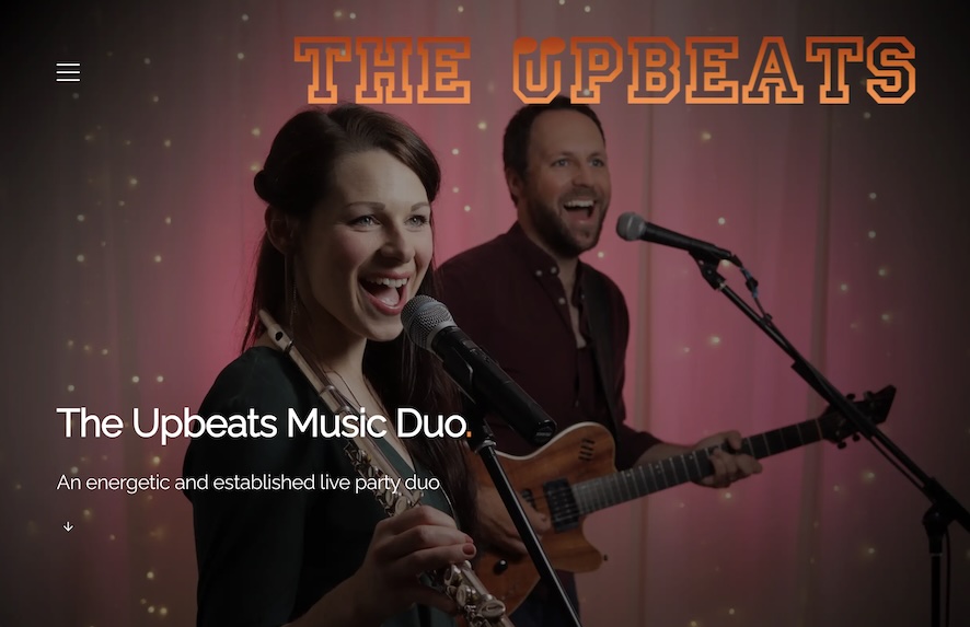 The Upbeats Music Duo Website